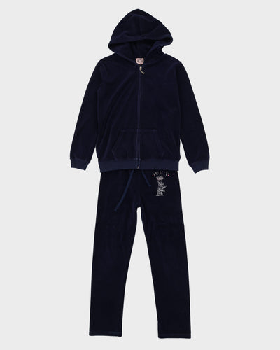 Juicy Couture Blue Velour Matching Set - L / W29