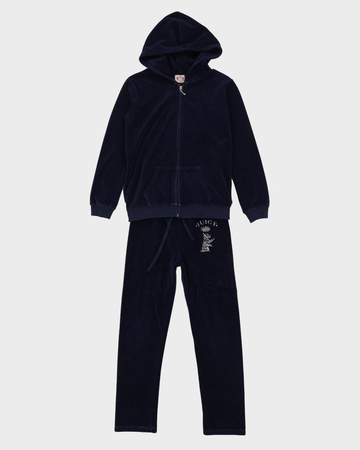 Juicy Couture Blue Velour Matching Set - L / W29