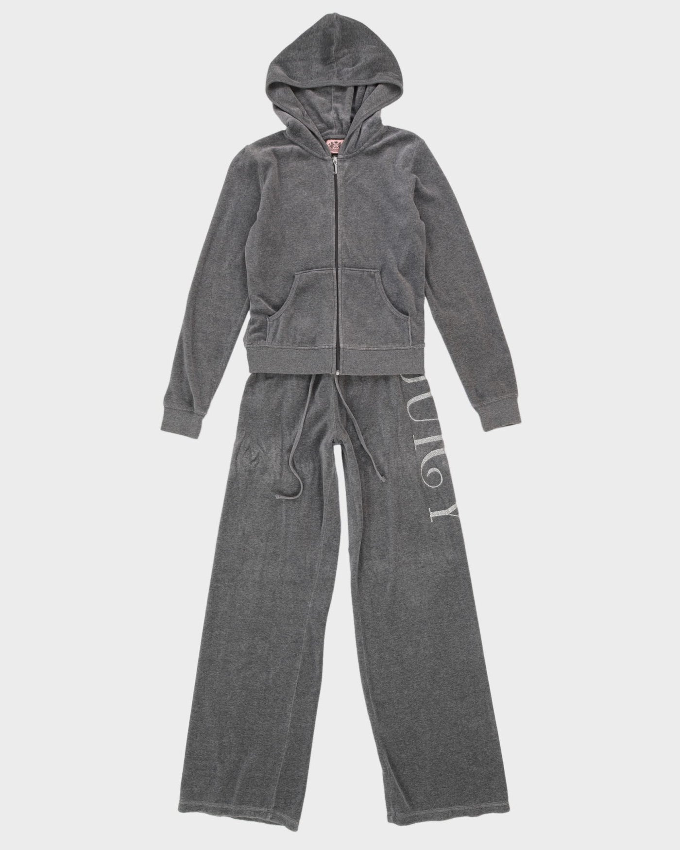 Juicy Couture Grey Velour Matching Set - M / W32