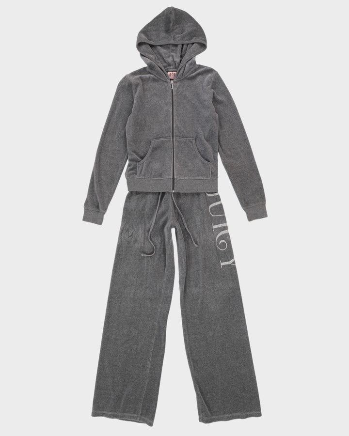 Juicy Couture Grey Velour Matching Set - M / W32