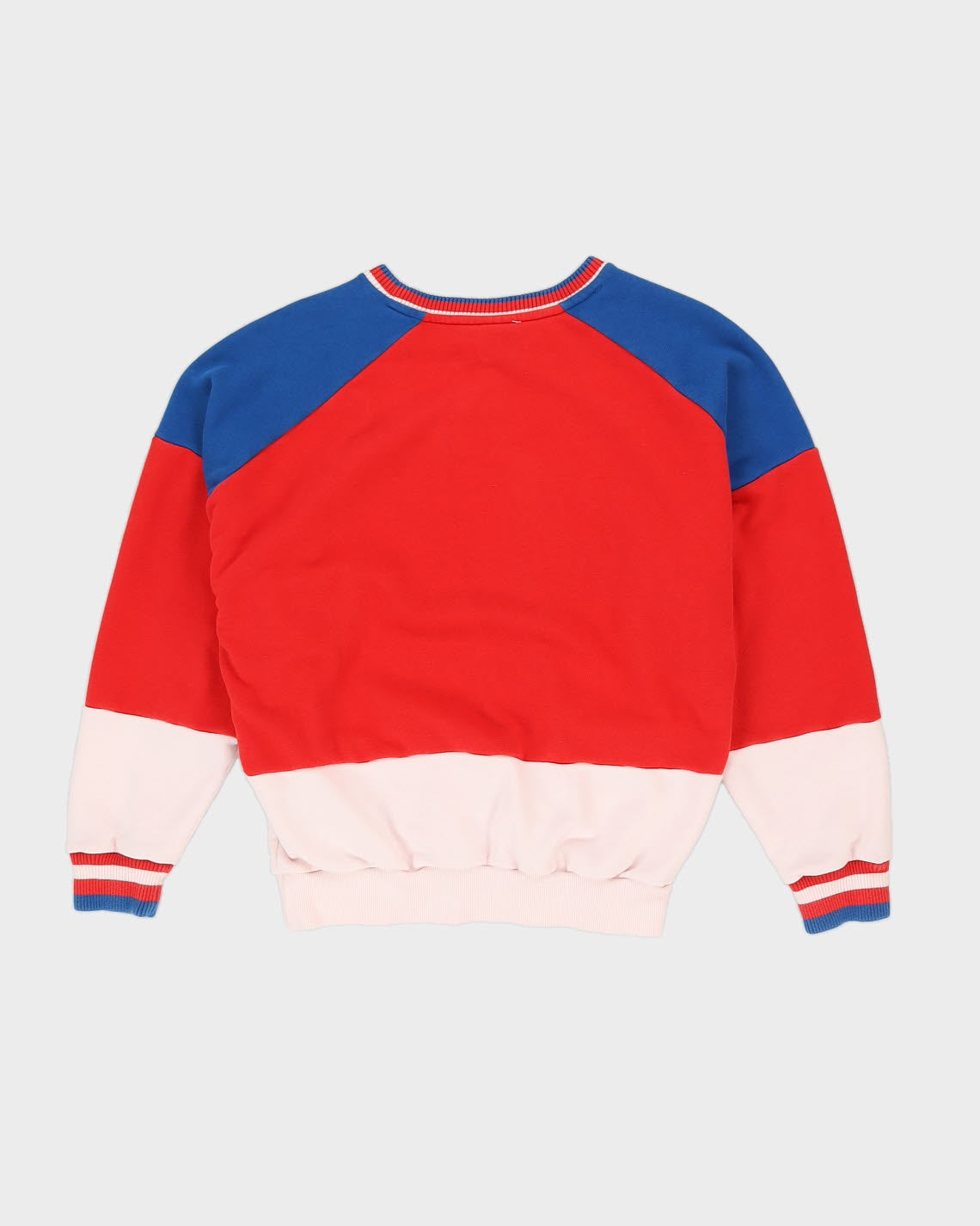 Adidas red white and blue sweatshirt hotsell