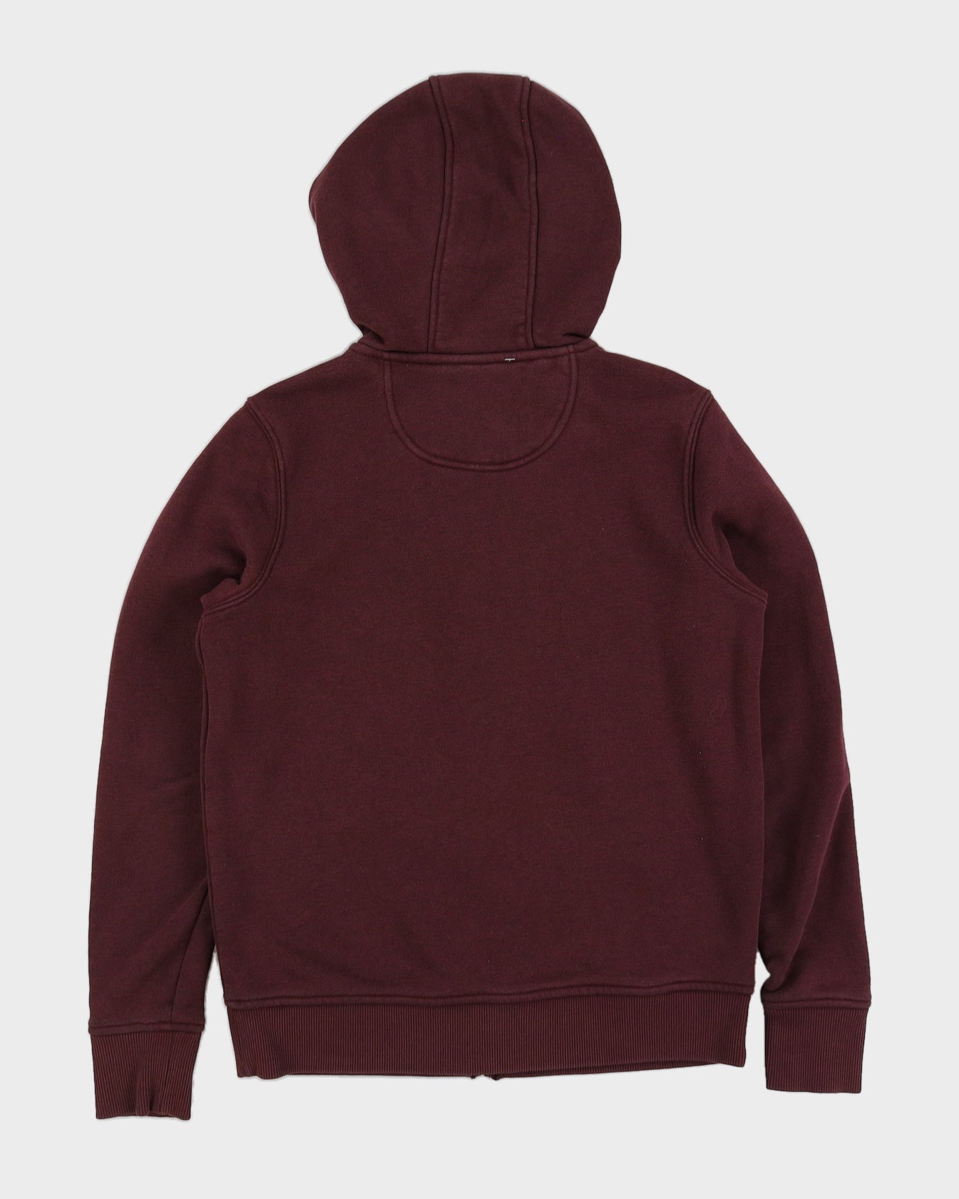 Carhartt Burgundy Zip Up Hoodie - M