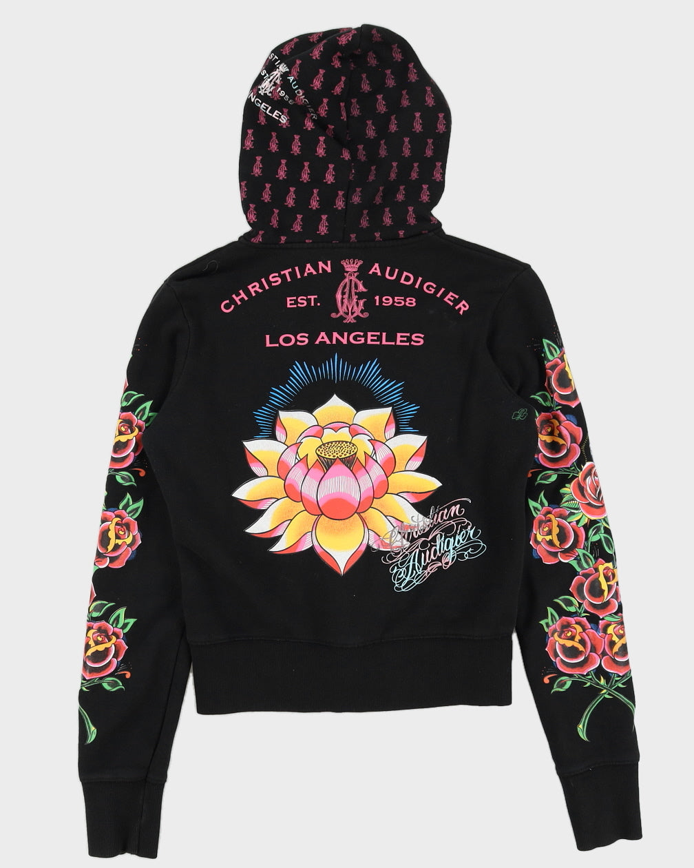 Christian Audigier Zip Up Hoodie With Graphic - S