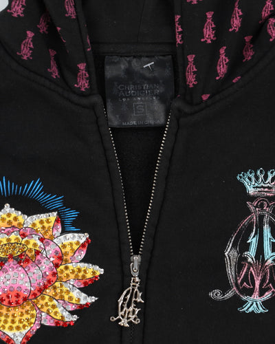 Christian Audigier Zip Up Hoodie With Graphic - S