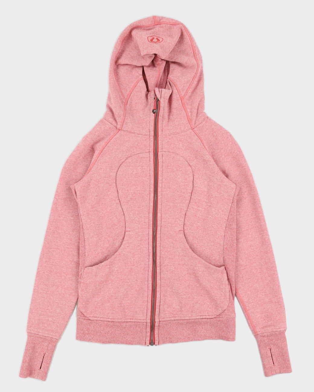Lululemon Pink Marled Hooded Jacket - M