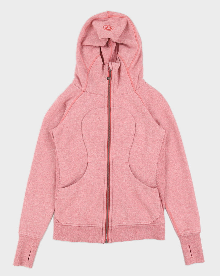 Lululemon Pink Marled Hooded Jacket - M