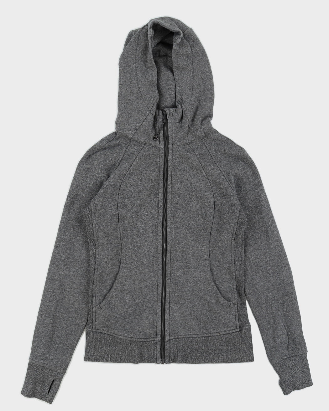 Lululemon Grey Marled Zip Hooded Jacket - M