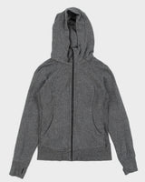Lululemon Grey Marled Zip Hooded Jacket - M