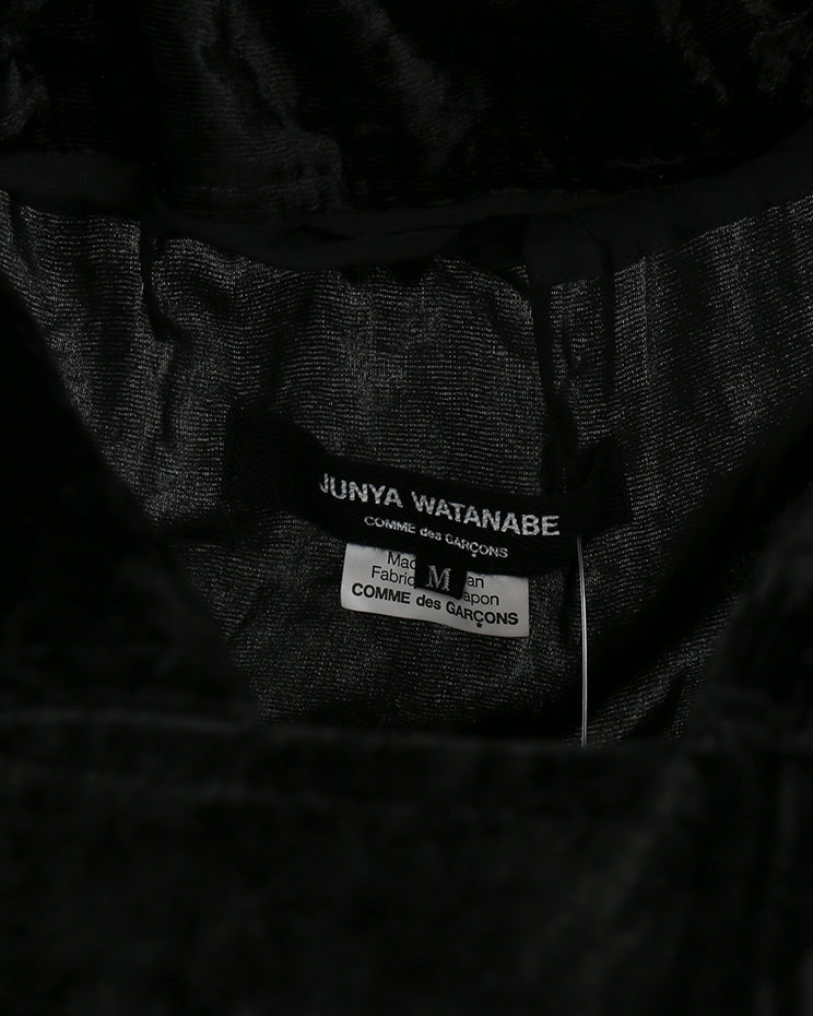 Junya Watanabe Comme des Garçons A/W 2005 Black Velvet Parachute Jacket - M