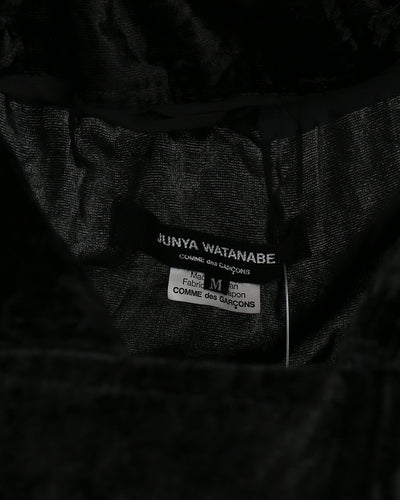 Junya Watanabe Comme des Garçons A/W 2005 Black Velvet Parachute Jacket - M