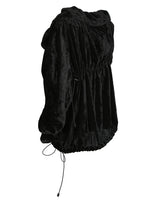 Junya Watanabe Comme des Garçons A/W 2005 Black Velvet Parachute Jacket - M