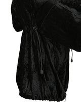 Junya Watanabe Comme des Garçons A/W 2005 Black Velvet Parachute Jacket - M
