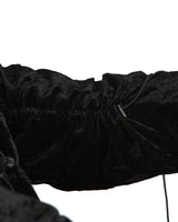 Junya Watanabe Comme des Garçons A/W 2005 Black Velvet Parachute Jacket - M