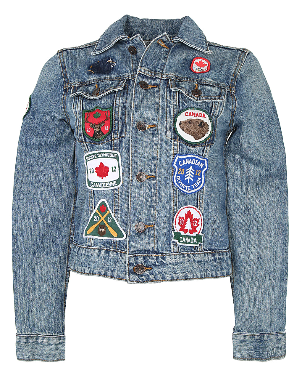 Hudson Bay Patched Jacket for the Canadian Olympics - XS