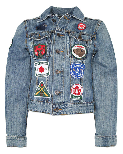 Hudson Bay Patched Jacket for the Canadian Olympics - XS