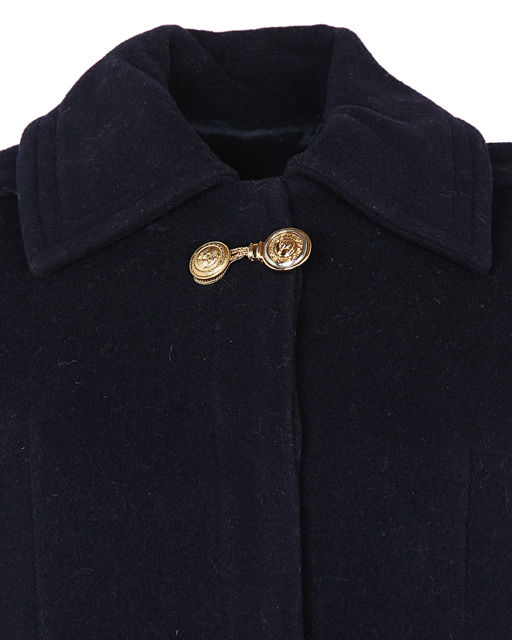 90s Versus Gianni Versace Navy Coat - S