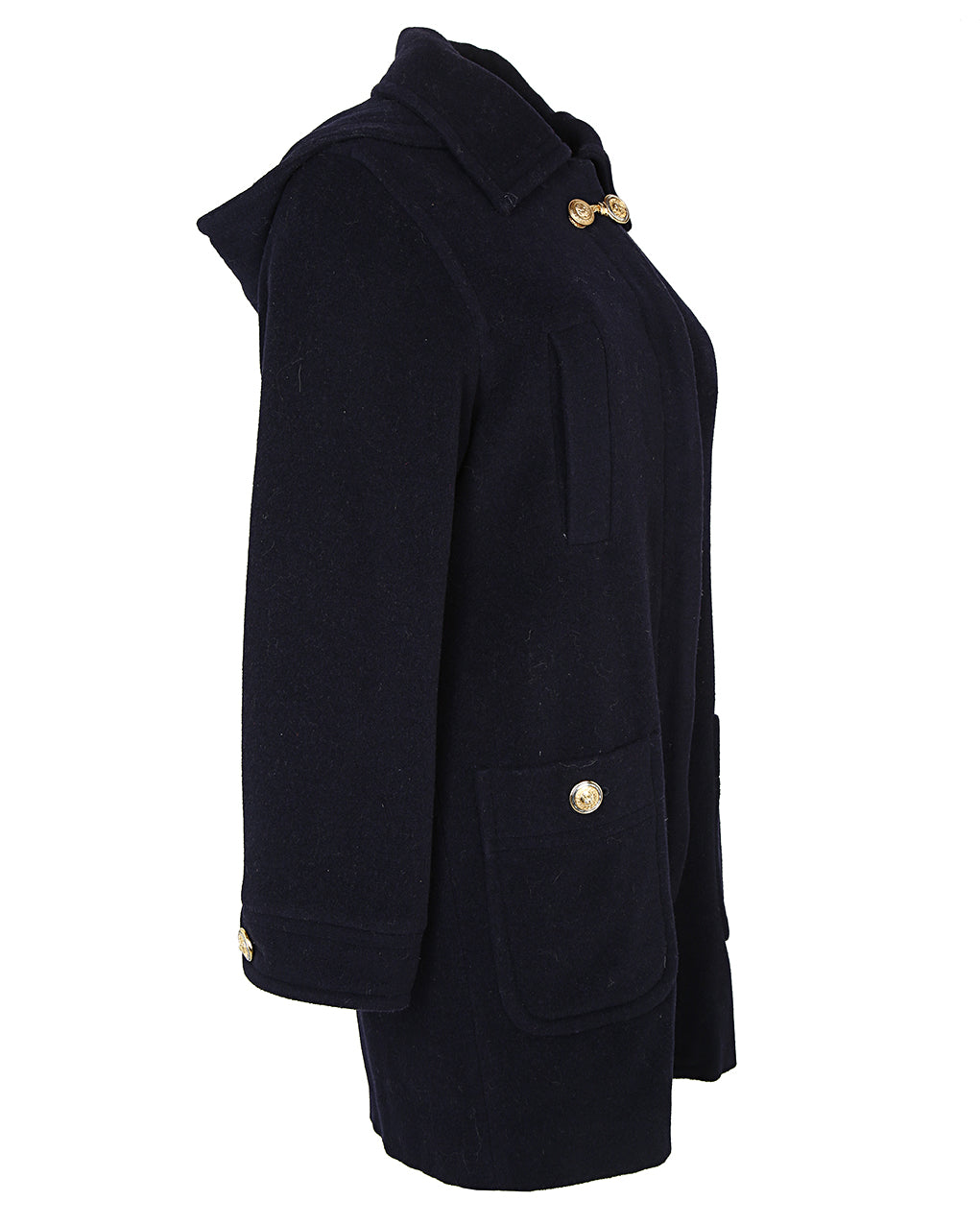 90s Versus Gianni Versace Navy Coat - S