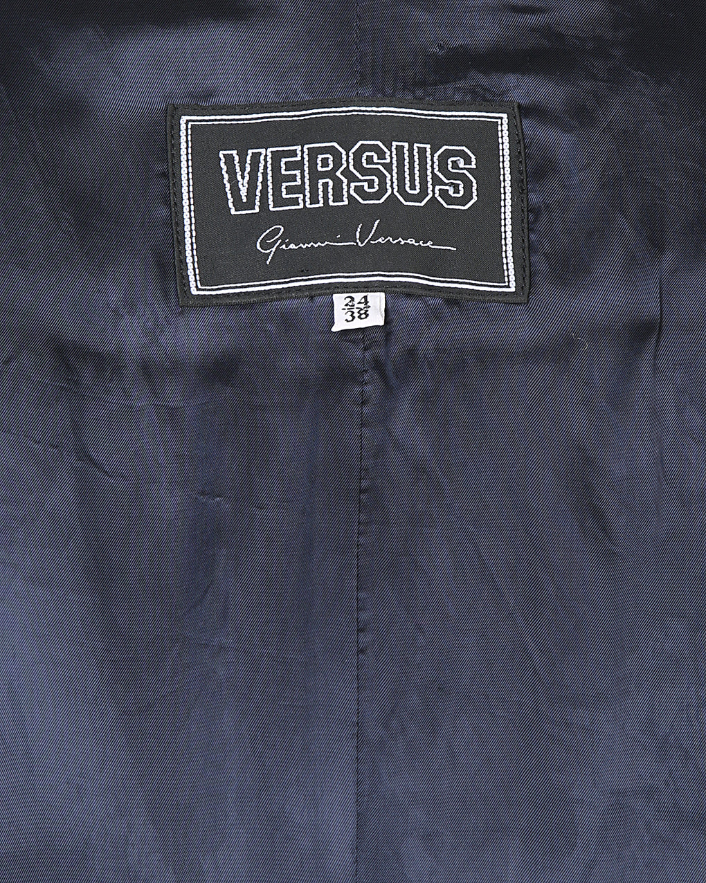 90s Versus Gianni Versace Navy Coat - S