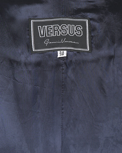 90s Versus Gianni Versace Navy Coat - S