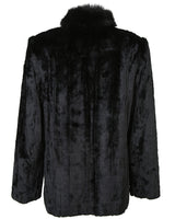 Simon Chang Black Faux Fur Jacket - M