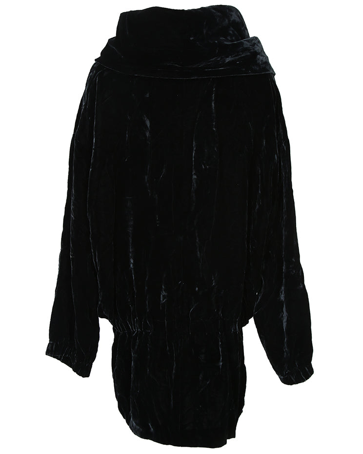 DKNY Black Velvet Jacket - L