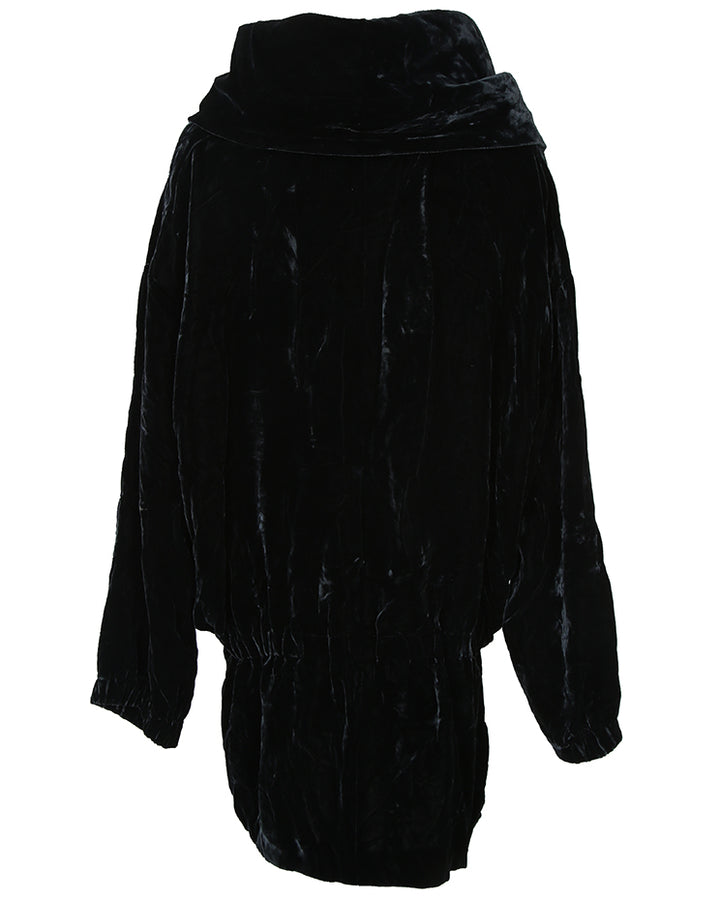 DKNY Black Velvet Jacket - L