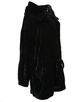 DKNY Black Velvet Jacket - L