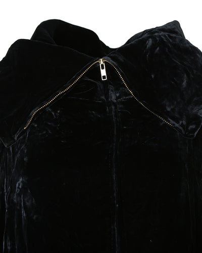 DKNY Black Velvet Jacket - L