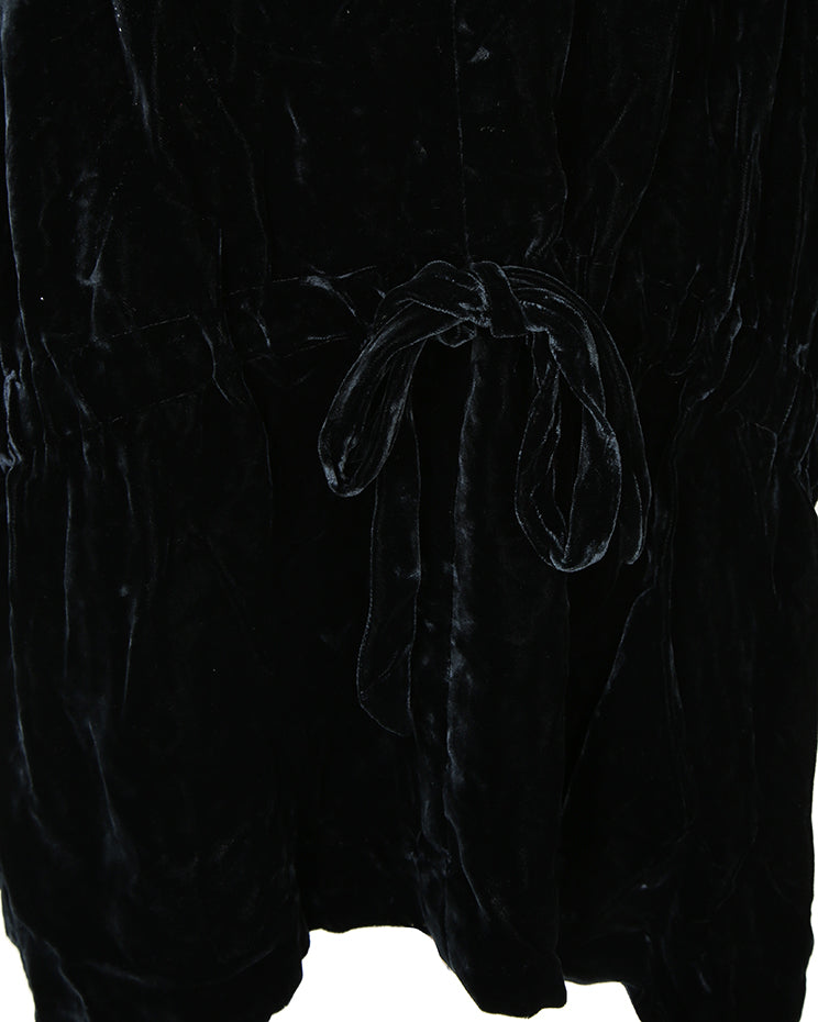 DKNY Black Velvet Jacket - L