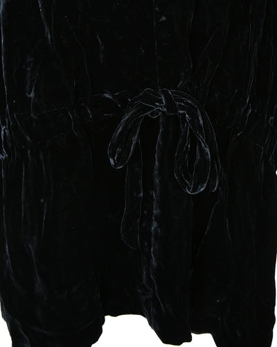 DKNY Black Velvet Jacket - L
