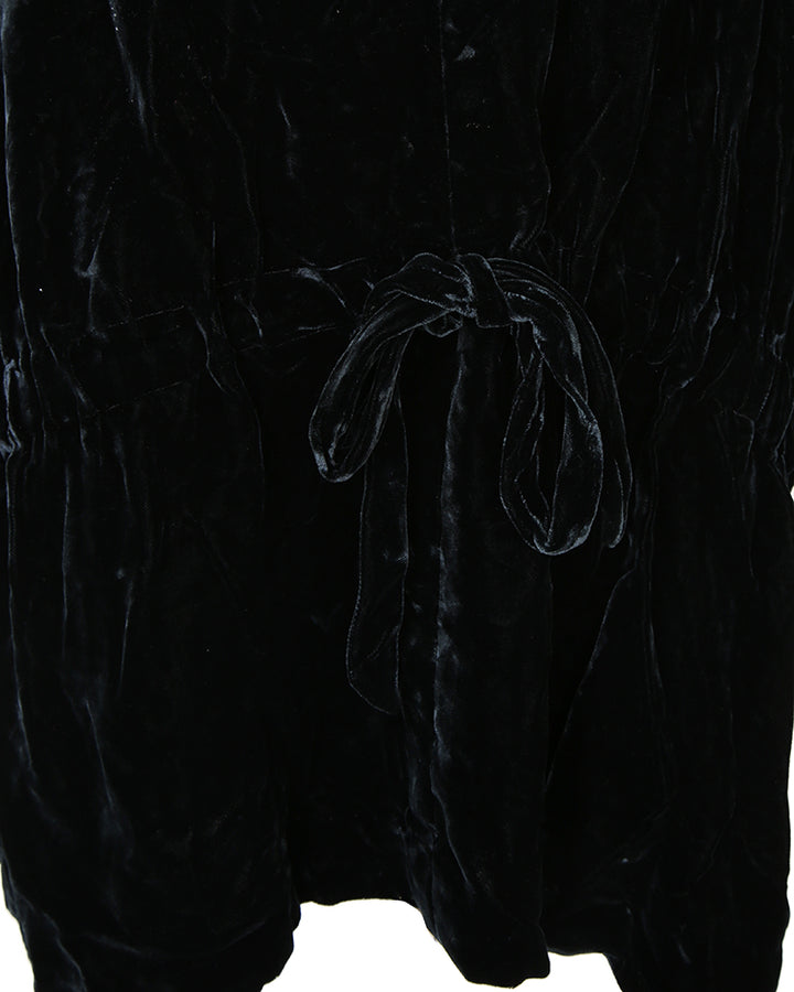 DKNY Black Velvet Jacket - L