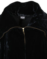 DKNY Black Velvet Jacket - L
