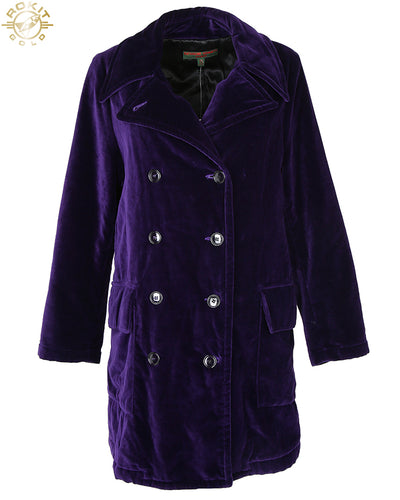 Katharine Hamnett Purple Velvet Jacket - XS