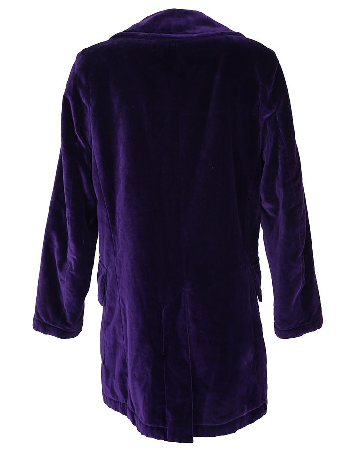 Katharine Hamnett Purple Velvet Jacket - XS – Rokit