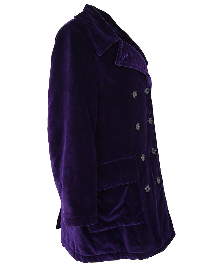 Katharine Hamnett Purple Velvet Jacket - XS