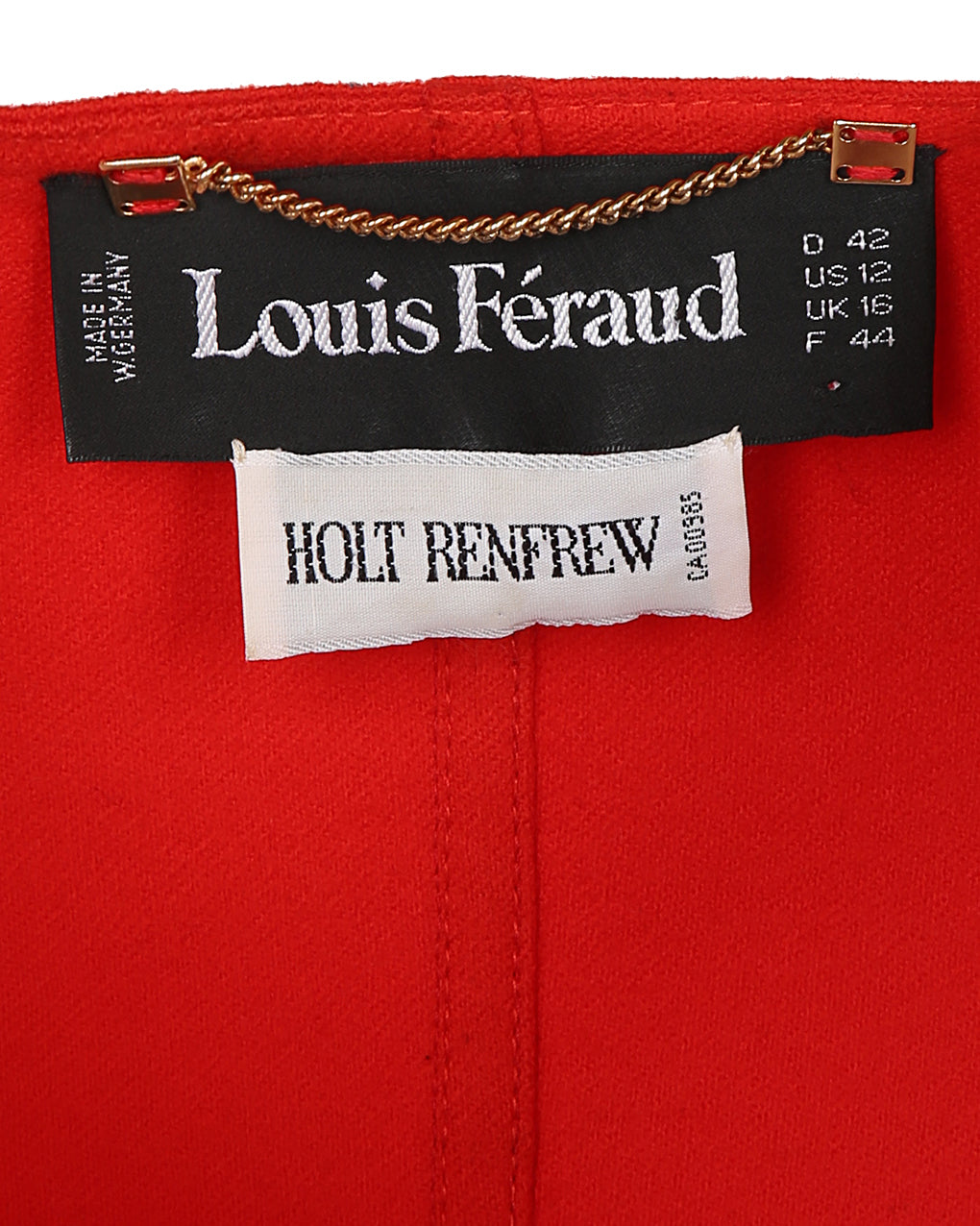 80s Louis Féraud Contrast Wool Jacket - L