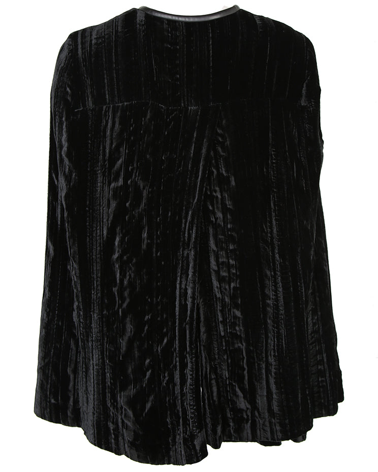 Alexander Wang Black Velvet Trumpet Sleeve Jacket - M