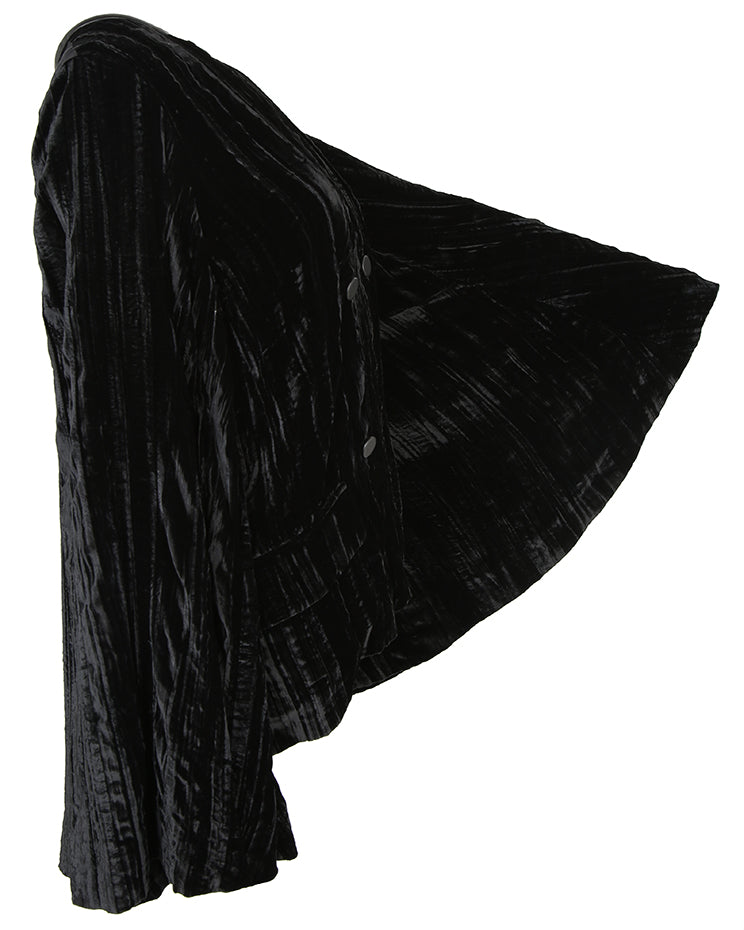 Alexander Wang Black Velvet Trumpet Sleeve Jacket - M