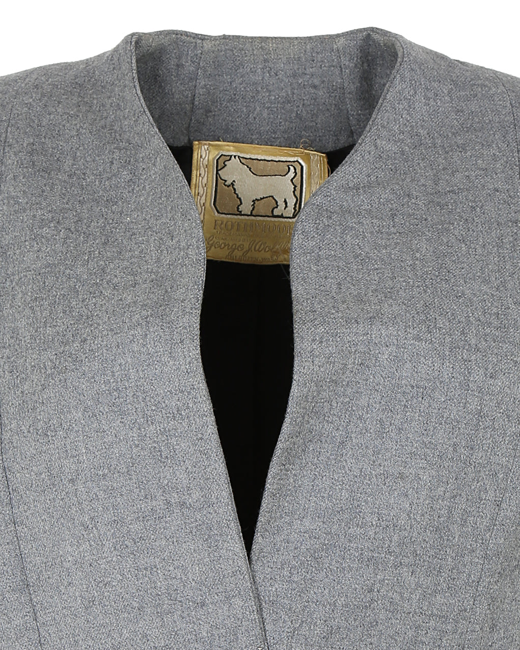 40s 50s Grey Julliard Rothmoor George G Wolff Blazer Jacket - S
