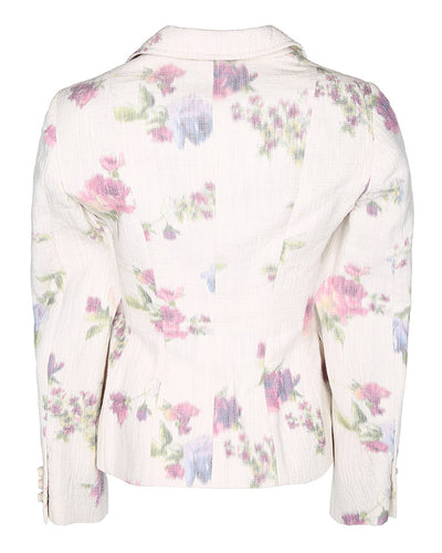 White Moschino Floral Patterned Jacket - S