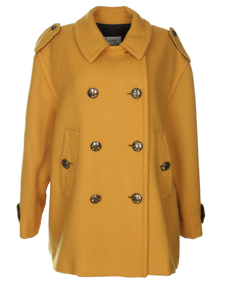 Yellow Cheap and Chic Moschino Coat