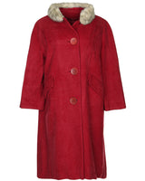 1950s Mohair &amp; Wool A-line Coat - L