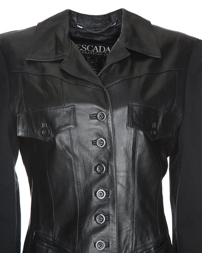 Vintage Escada Margaretha Ley leather jacket - S