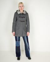 Benetton grey duffle coat - S