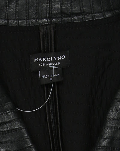 Marciano black leather jacket - xxs