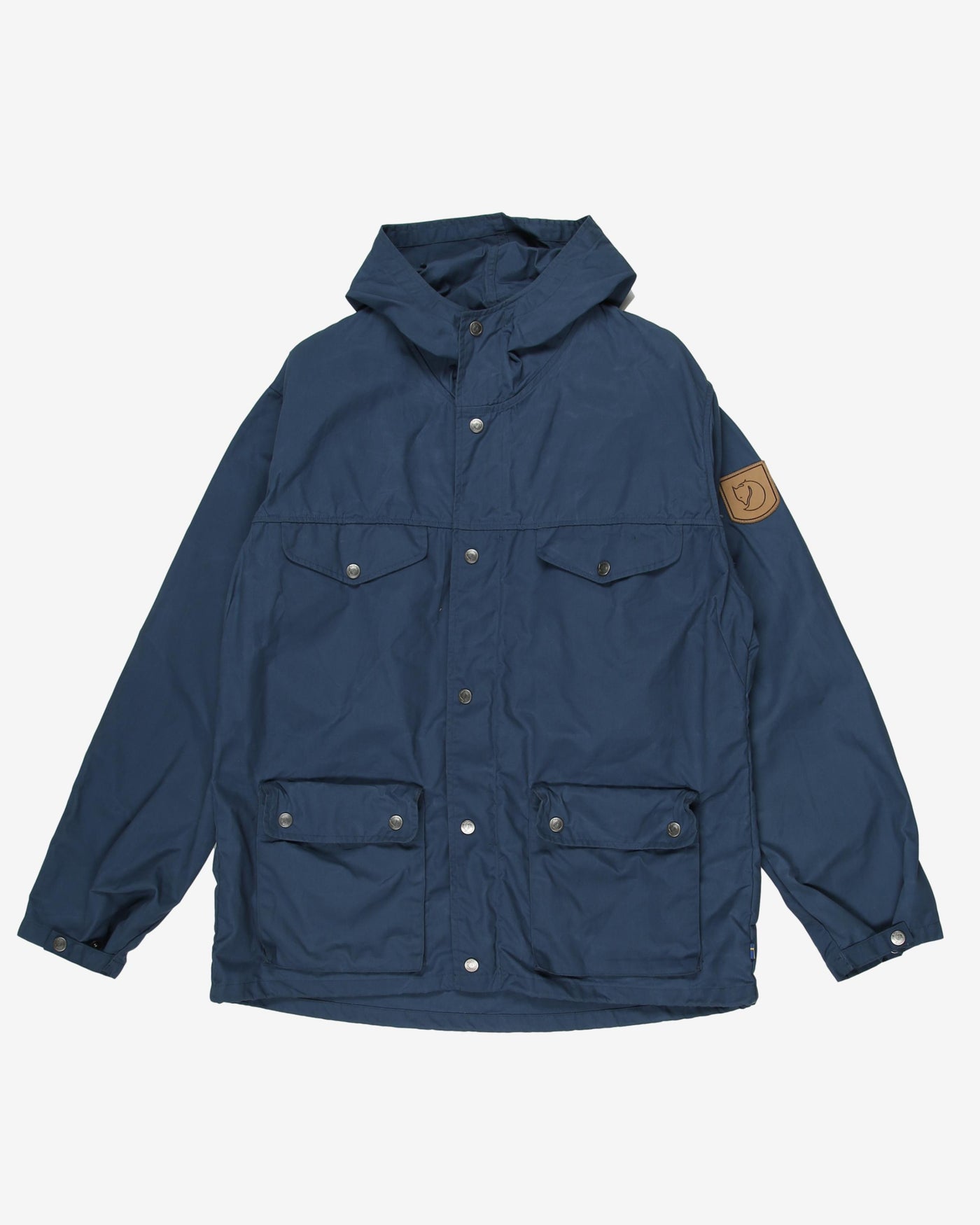 Blue / Navy Fjall Raven Hooded Rain Jacket  - XL