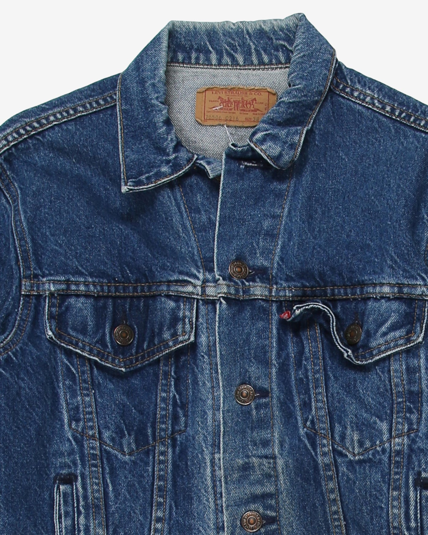 Vintage 80s Levi's Dark Blue Denim Jacket - s