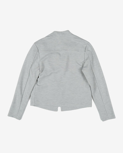 Calvin Klein grey woven stripes jacket - S