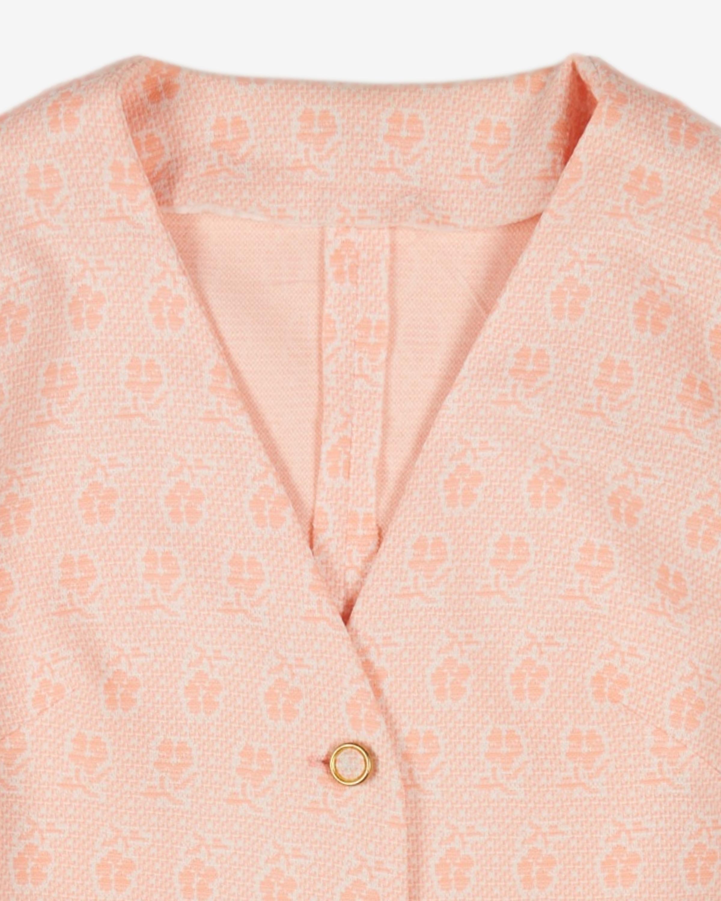 1970's orange and white jacket - S