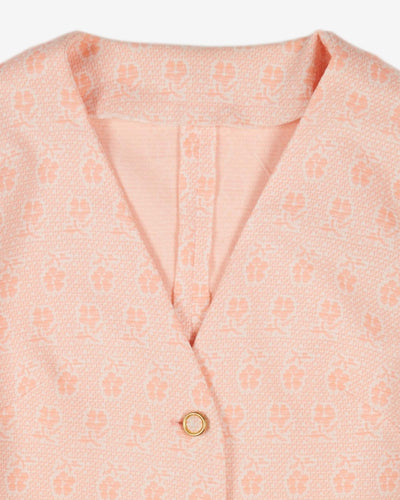 1970's orange and white jacket - S